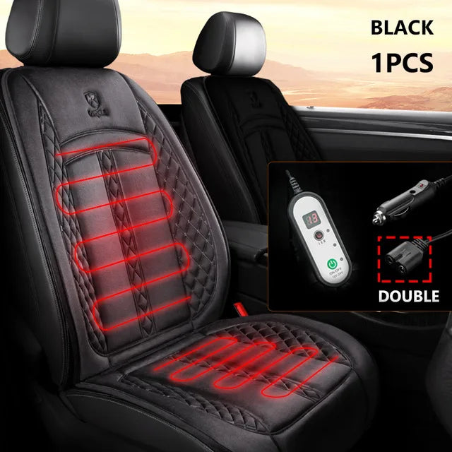 Premium Heated Car Seat Cover – 12V/24V