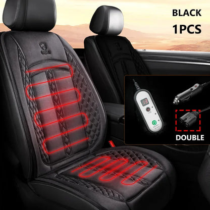 Premium Heated Car Seat Cover – 12V/24V