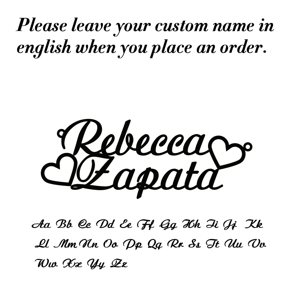 Signature Glow™ Custom Silve Choker – Personalized Stainless Steel Name Necklace