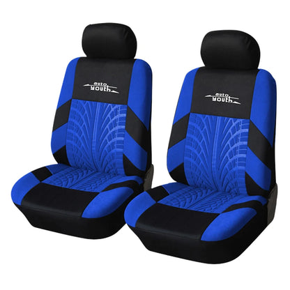 Universal Car Seat Protector Set – Stylish Embroidery & Tire Track Detail