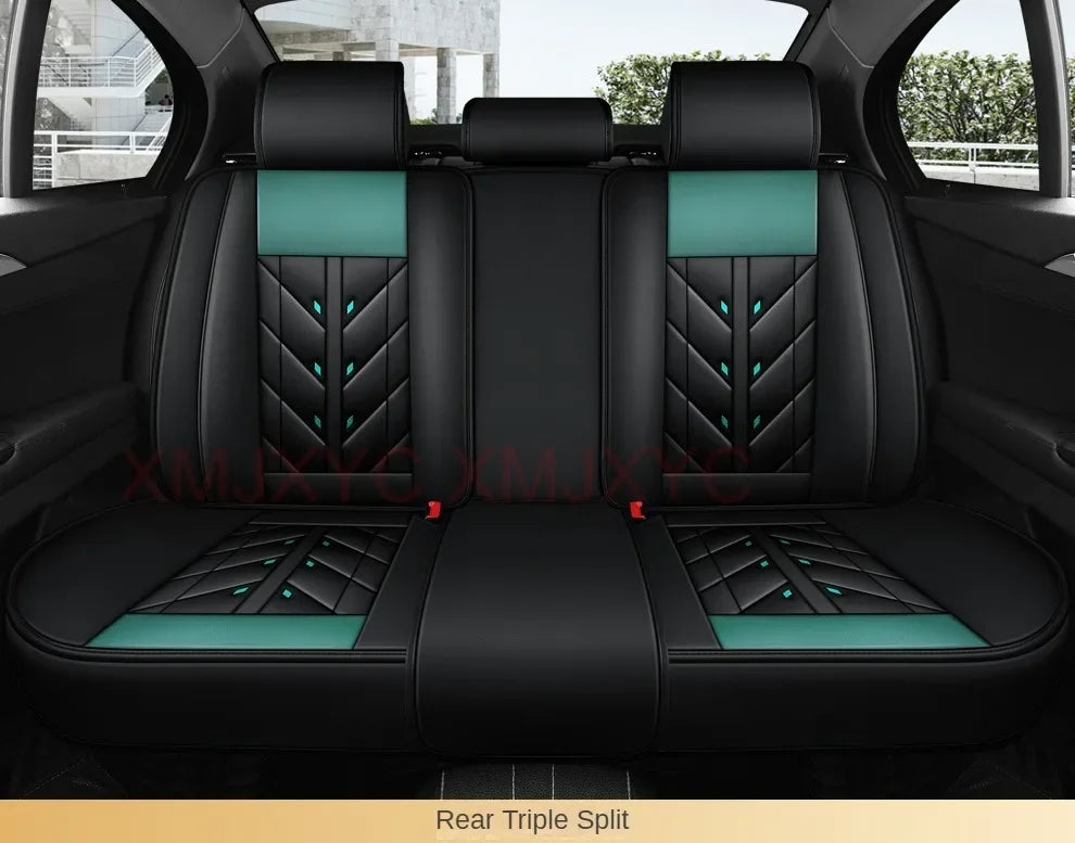 Lux Car Seat Covers, Universal Style Full Coverage Car Seat Cover for Mazda CX5 CX30 Volvo V40 Renault Megane Clio 3 Rav4 Car Accessories Pu Leather