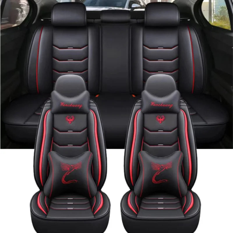 Universal Fit Car Seat Covers – 3D Design Faux Leather Protection