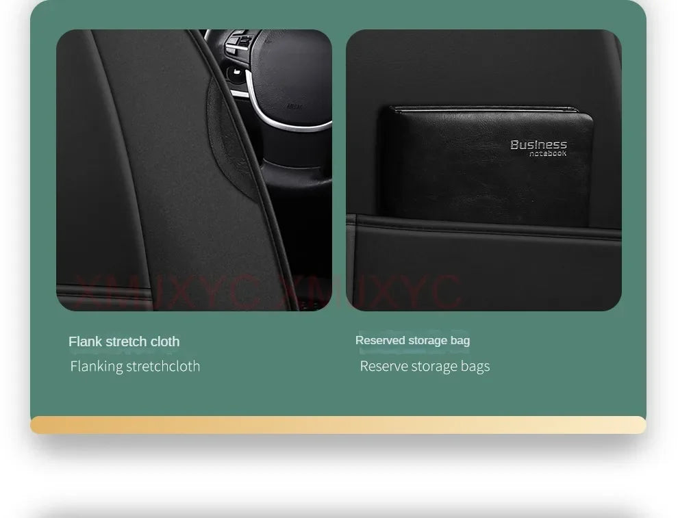 Lux Car Seat Covers, Universal Style Full Coverage Car Seat Cover for Mazda CX5 CX30 Volvo V40 Renault Megane Clio 3 Rav4 Car Accessories Pu Leather