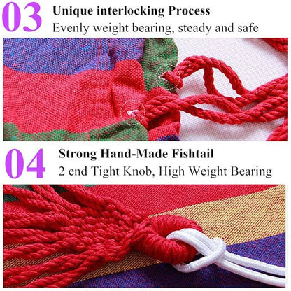 CottonLounge™ 2-Person Hammock — clean, cozy, and brandable.