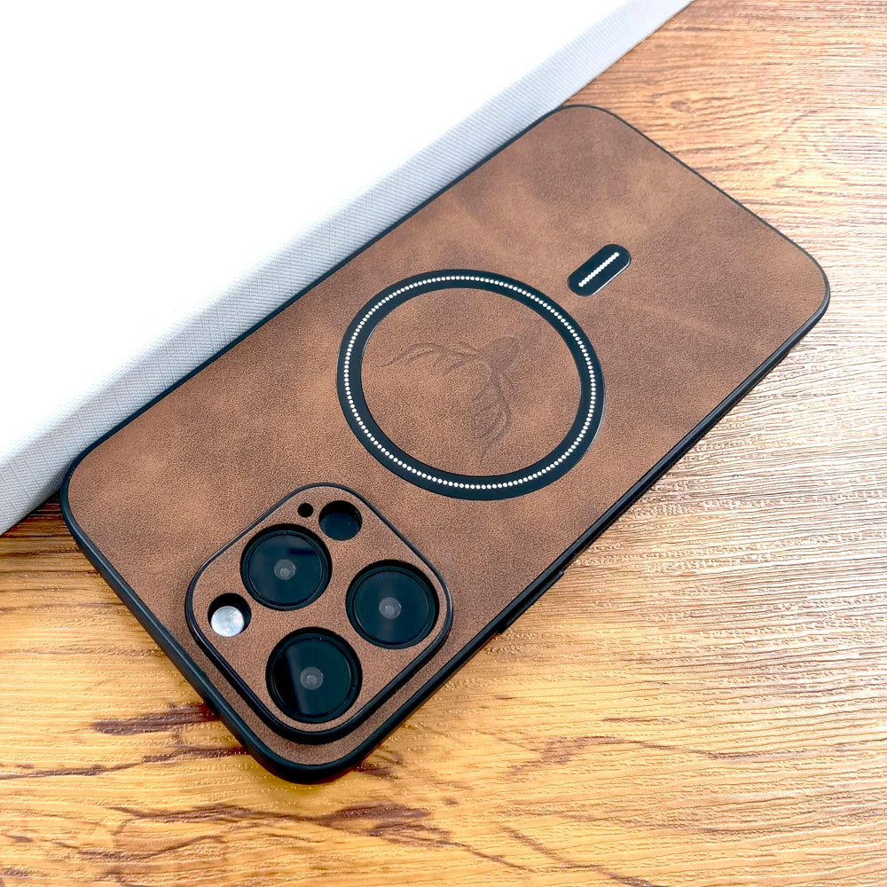 Luxury PU Leather Deer Case For iPhone