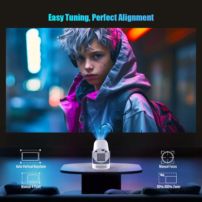 MagBeam™ 720P Smart Projector (4k support)