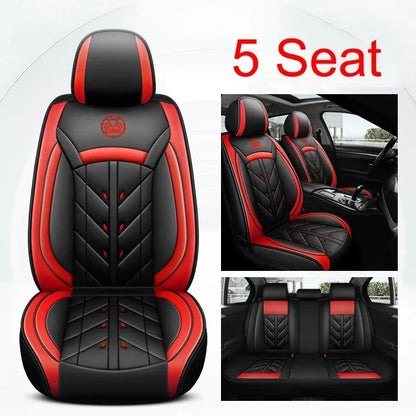 Lux Car Seat Covers, Universal Style Full Coverage Car Seat Cover for Mazda CX5 CX30 Volvo V40 Renault Megane Clio 3 Rav4 Car Accessories Pu Leather