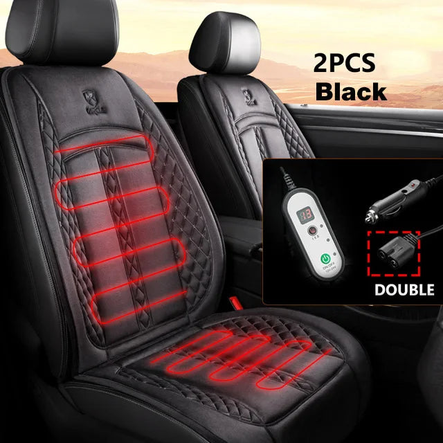 Premium Heated Car Seat Cover – 12V/24V