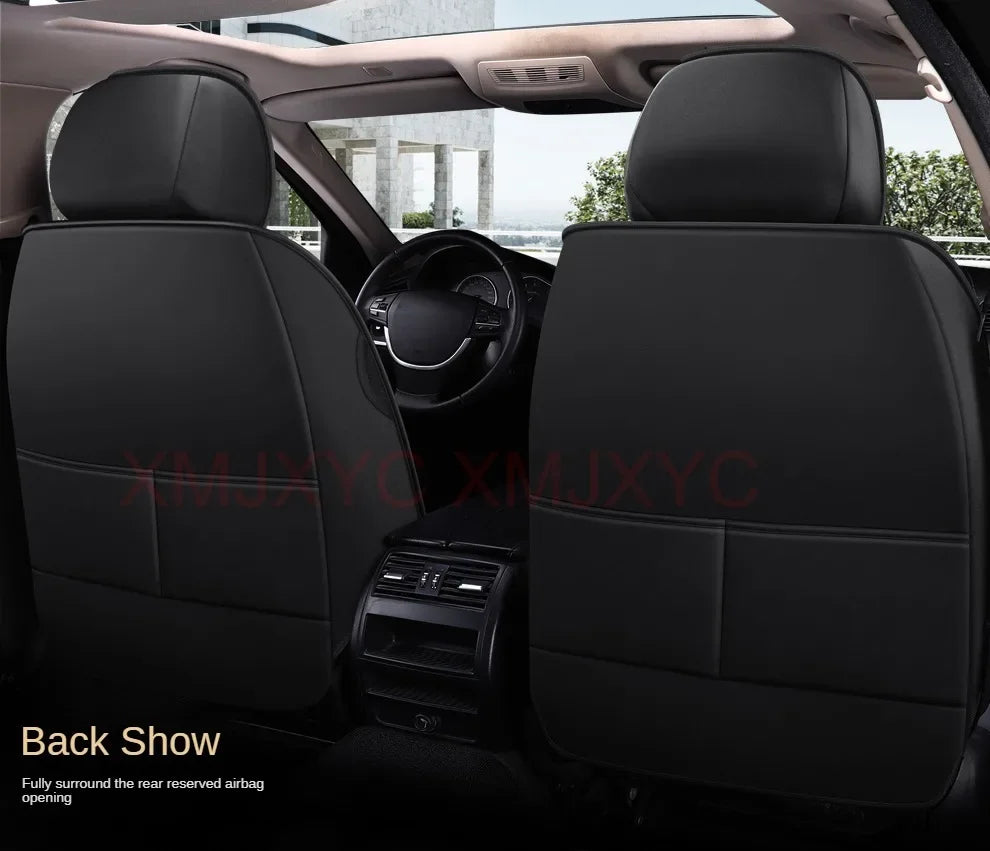 Lux Car Seat Covers, Universal Style Full Coverage Car Seat Cover for Mazda CX5 CX30 Volvo V40 Renault Megane Clio 3 Rav4 Car Accessories Pu Leather