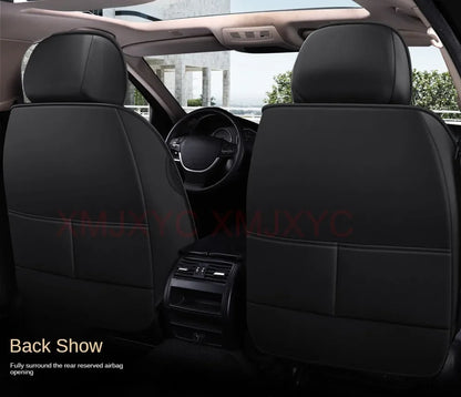 Lux Car Seat Covers, Universal Style Full Coverage Car Seat Cover for Mazda CX5 CX30 Volvo V40 Renault Megane Clio 3 Rav4 Car Accessories Pu Leather