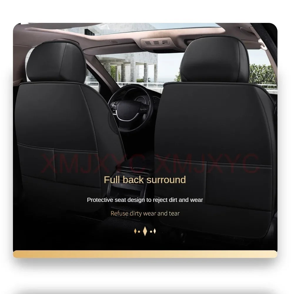 Lux Car Seat Covers, Universal Style Full Coverage Car Seat Cover for Mazda CX5 CX30 Volvo V40 Renault Megane Clio 3 Rav4 Car Accessories Pu Leather