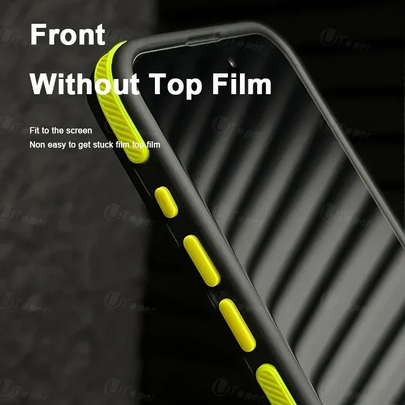 SnapGuard Frosted Magnetic iPhone Case – Shockproof Bicolor Hard Shell for Iphone