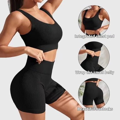 Yogiana™ Ribbed Workout Set