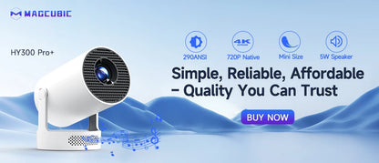 MagBeam™ 720P Smart Projector (4k support)