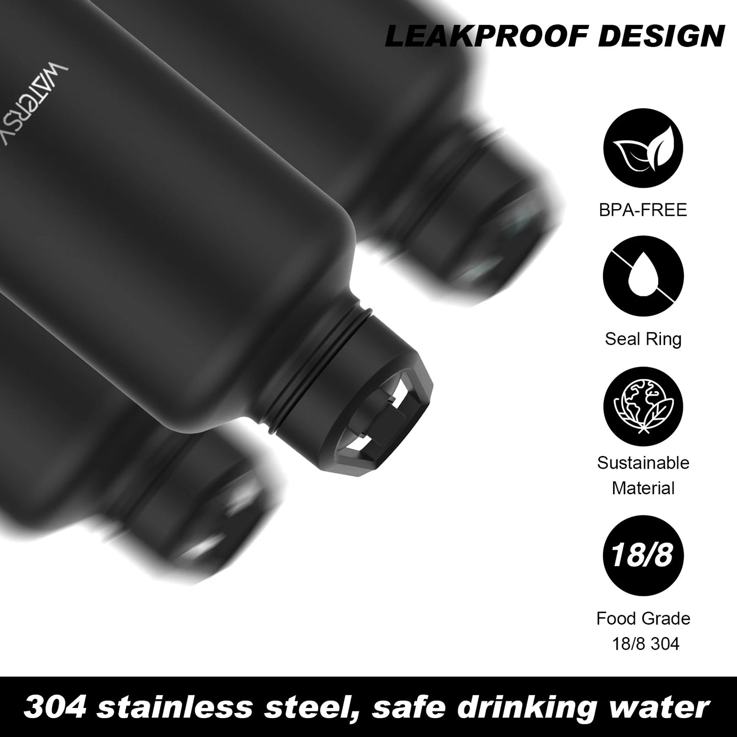ThermaMax™ 900ML Stainless Steel Sports Water Bottle