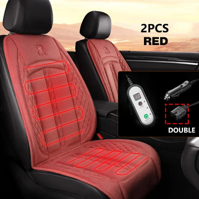Premium Heated Car Seat Cover – 12V/24V