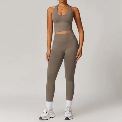 FlexAura™ Seamless Yoga Set - 2/3 PCS Bra, Leggins and Jacket set
