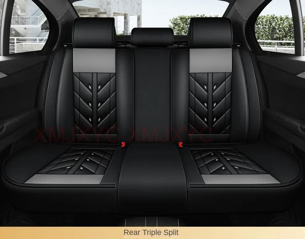 Lux Car Seat Covers, Universal Style Full Coverage Car Seat Cover for Mazda CX5 CX30 Volvo V40 Renault Megane Clio 3 Rav4 Car Accessories Pu Leather