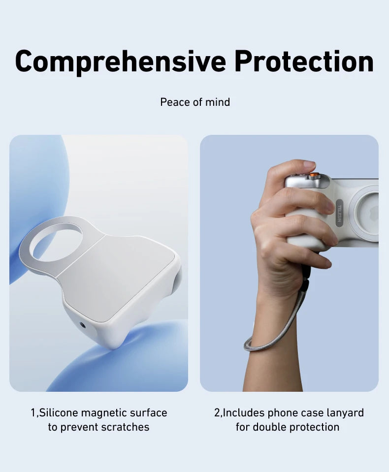 TELESIN™ Magnetic Smart Grip Handle – Shoot Like a Pro
