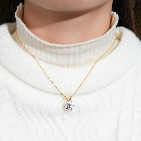 PureGlow™ 925 Silver Moissanite Necklace – Certified Gift Edition