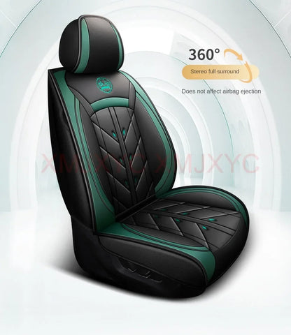 Lux Car Seat Covers, Universal Style Full Coverage Car Seat Cover for Mazda CX5 CX30 Volvo V40 Renault Megane Clio 3 Rav4 Car Accessories Pu Leather
