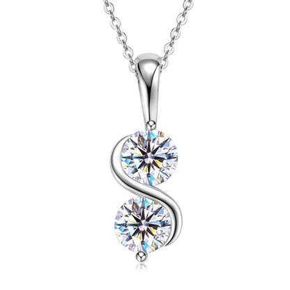 Eternal Twist™ Moissanite Necklace – Wedding & Gift Edition
