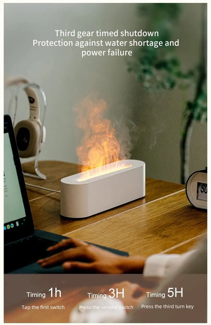 GlowMist™ RGB Flame Diffuser with 7 LED Colors