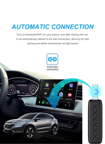 NavMate™ Smart Car Adapter – Convert Wired CarPlay & Android Auto to Wireless Instantly