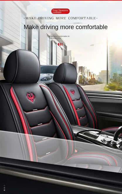 Universal Fit Car Seat Covers – 3D Design Faux Leather Protection