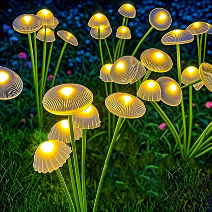 Solar Jellyfish Garden Lights – 6LED Mushroom Lawn Lamps (1/2/4 Pack)
