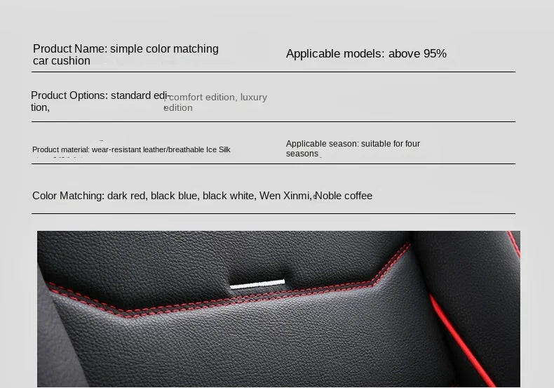 Universal Fit Car Seat Covers – 3D Design Faux Leather Protection