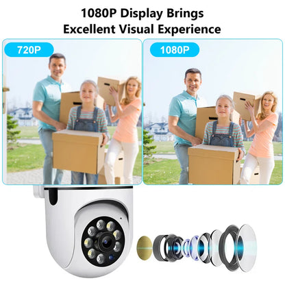 Wifi Camera 1080P HD Speed Dome Auto Tracking Camera Smart Home Outdoor Wireless WIFI Camera Surveillance Night Vision Monitor