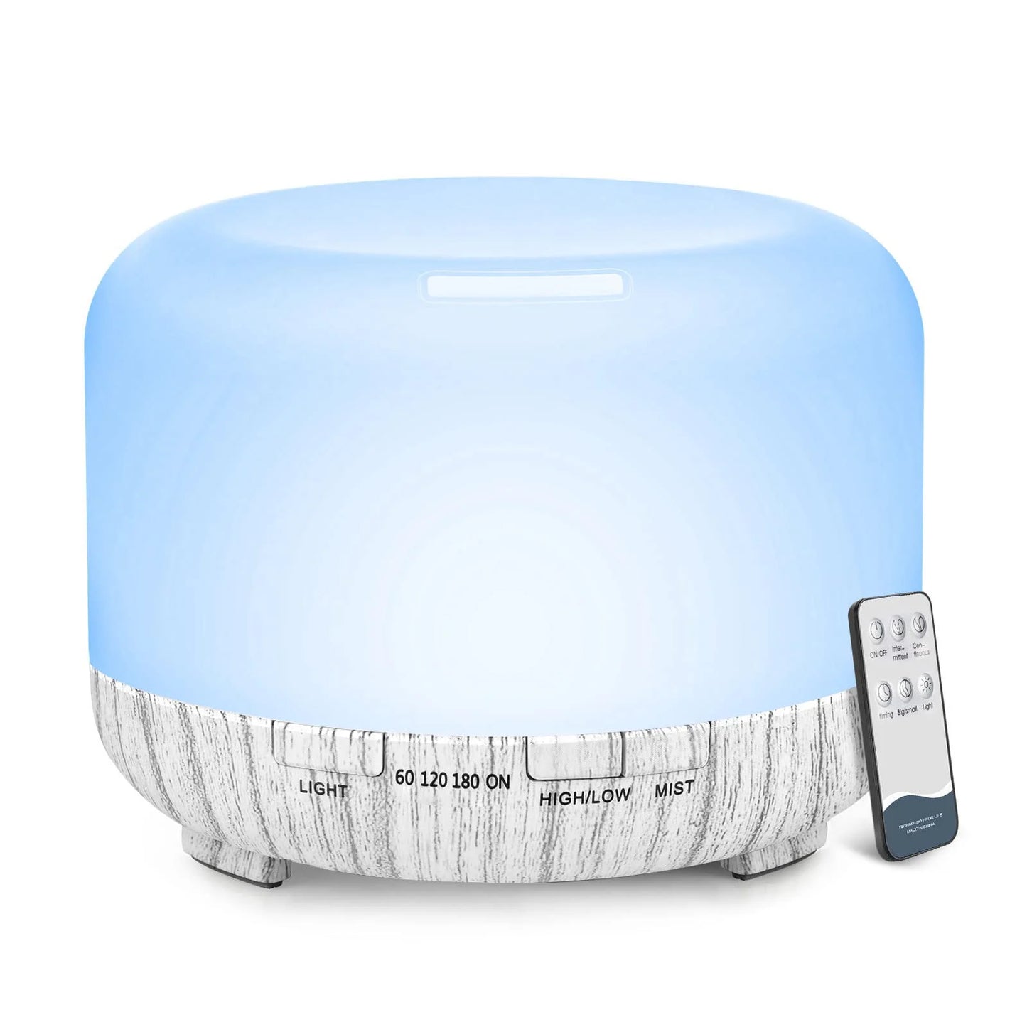 Humidifier + Aroma Diffuser with Remote Control, 5V 2A ( Essential Oil Aroma optional )