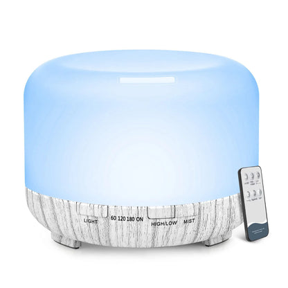 Humidifier + Aroma Diffuser with Remote Control, 5V 2A ( Essential Oil Aroma optional )