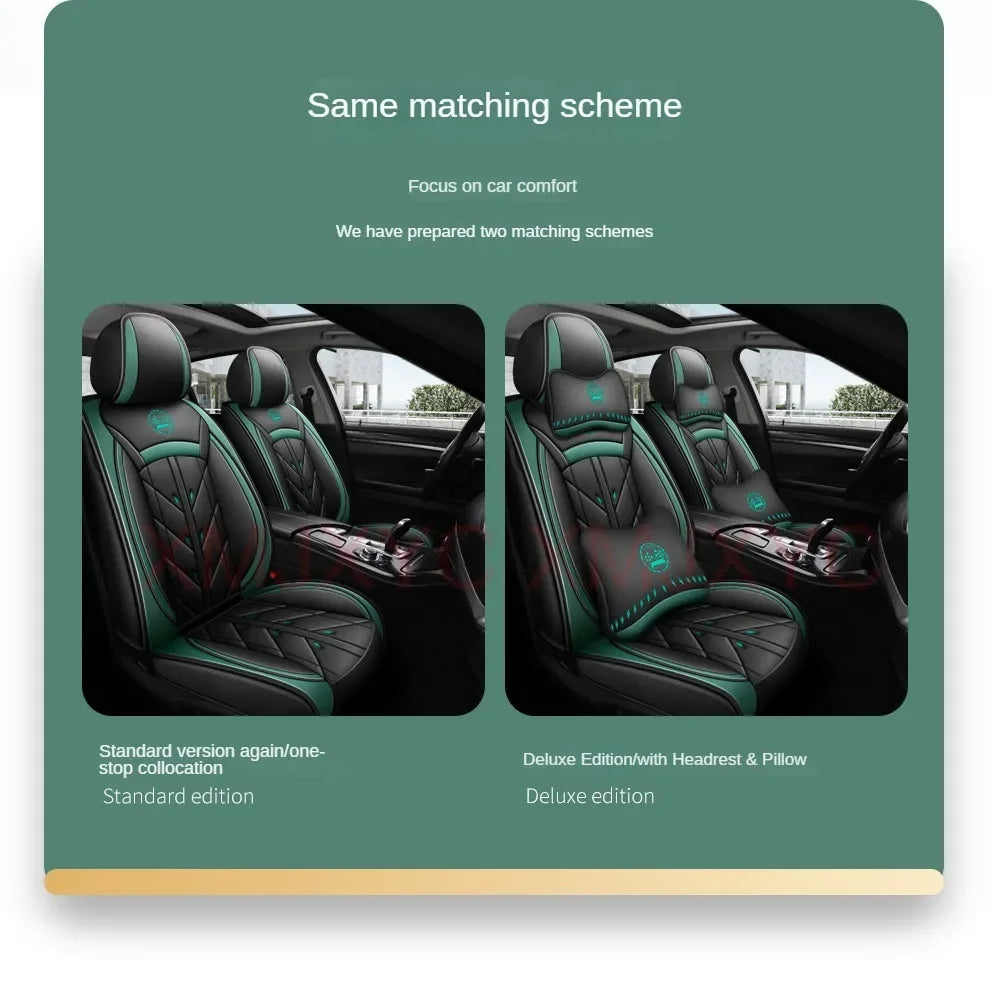 Lux Car Seat Covers, Universal Style Full Coverage Car Seat Cover for Mazda CX5 CX30 Volvo V40 Renault Megane Clio 3 Rav4 Car Accessories Pu Leather