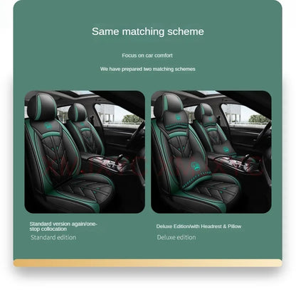 Lux Car Seat Covers, Universal Style Full Coverage Car Seat Cover for Mazda CX5 CX30 Volvo V40 Renault Megane Clio 3 Rav4 Car Accessories Pu Leather