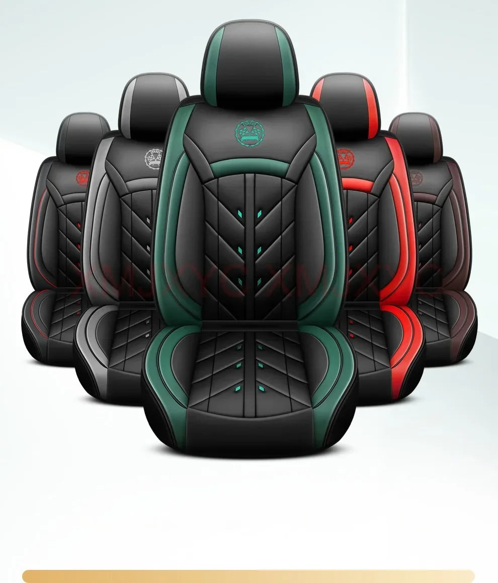 Lux Car Seat Covers, Universal Style Full Coverage Car Seat Cover for Mazda CX5 CX30 Volvo V40 Renault Megane Clio 3 Rav4 Car Accessories Pu Leather