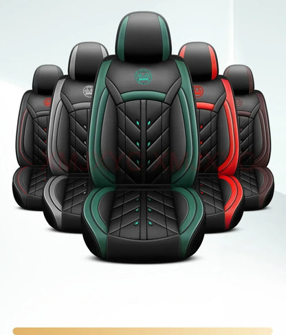Lux Car Seat Covers, Universal Style Full Coverage Car Seat Cover for Mazda CX5 CX30 Volvo V40 Renault Megane Clio 3 Rav4 Car Accessories Pu Leather