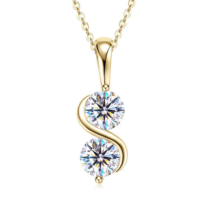 Eternal Twist™ Moissanite Necklace – Wedding & Gift Edition