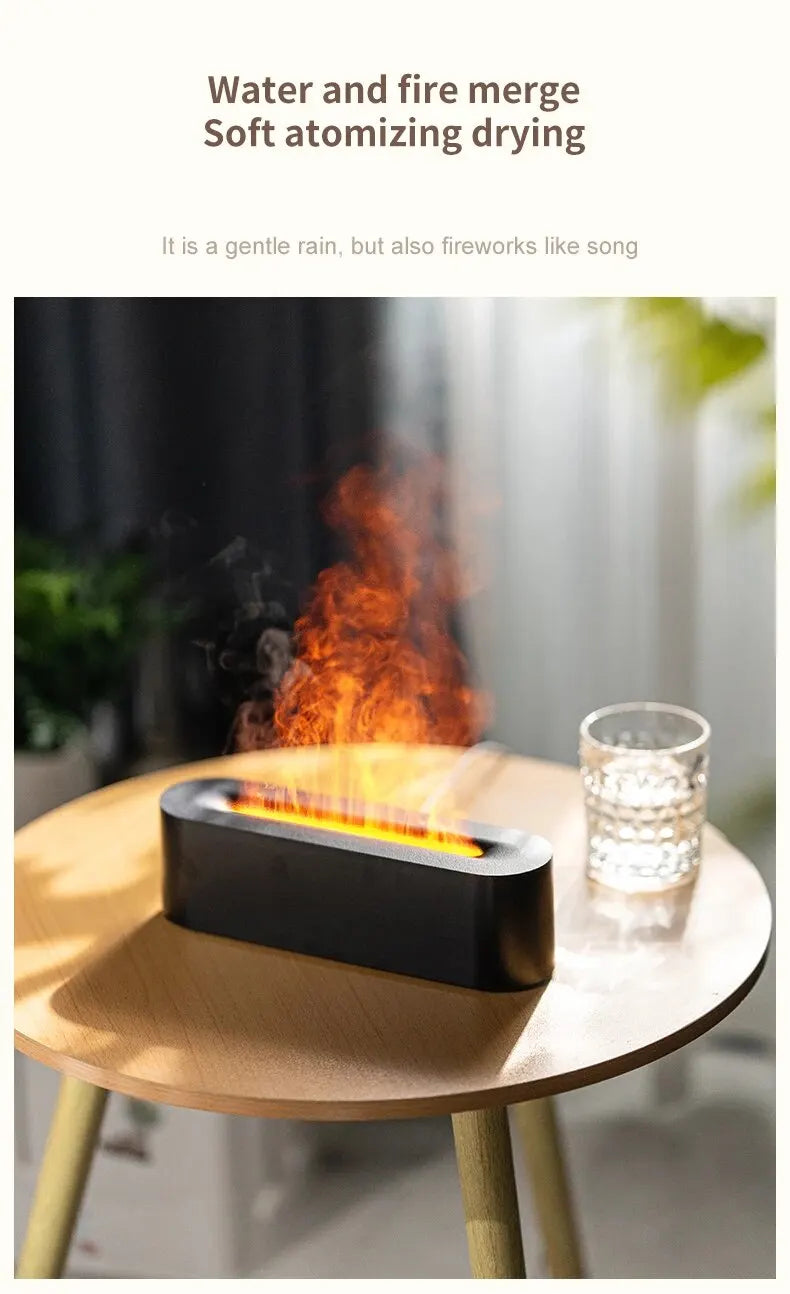 GlowMist™ RGB Flame Diffuser with 7 LED Colors