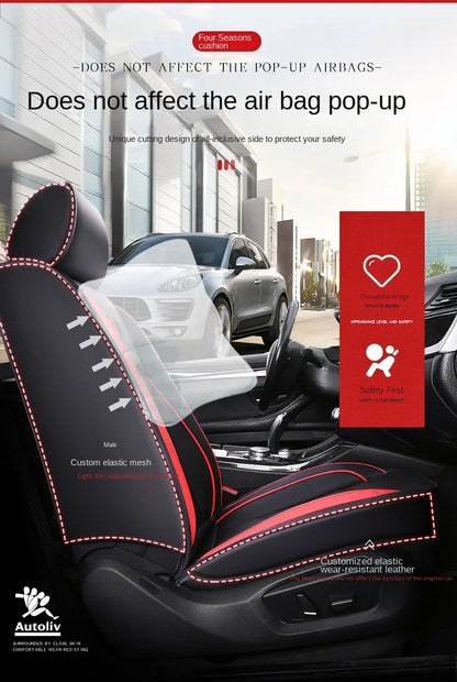 Universal Fit Car Seat Covers – 3D Design Faux Leather Protection