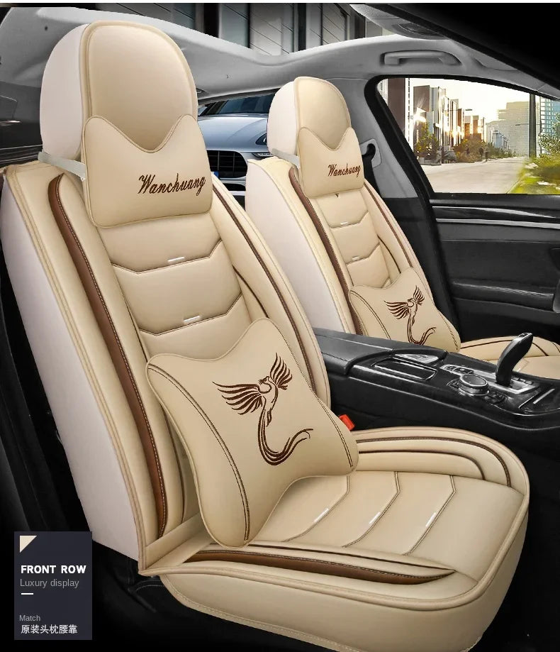 Universal Fit Car Seat Covers – 3D Design Faux Leather Protection