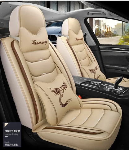 Universal Fit Car Seat Covers – 3D Design Faux Leather Protection