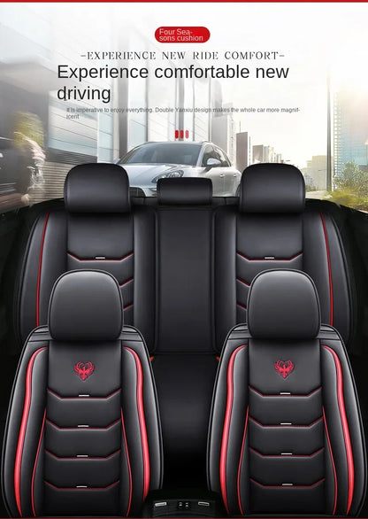 Universal Fit Car Seat Covers – 3D Design Faux Leather Protection