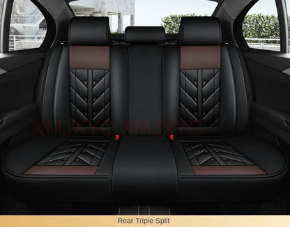 Lux Car Seat Covers, Universal Style Full Coverage Car Seat Cover for Mazda CX5 CX30 Volvo V40 Renault Megane Clio 3 Rav4 Car Accessories Pu Leather