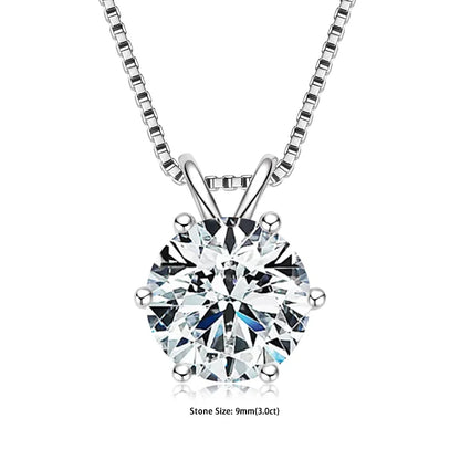 PureGlow™ 925 Silver Moissanite Necklace – Certified Gift Edition