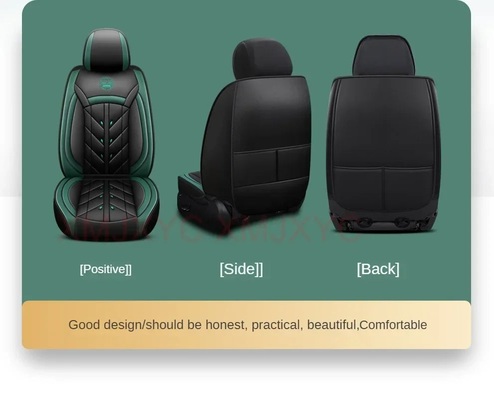 Lux Car Seat Covers, Universal Style Full Coverage Car Seat Cover for Mazda CX5 CX30 Volvo V40 Renault Megane Clio 3 Rav4 Car Accessories Pu Leather