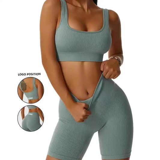 Yogiana™ Ribbed Workout Set