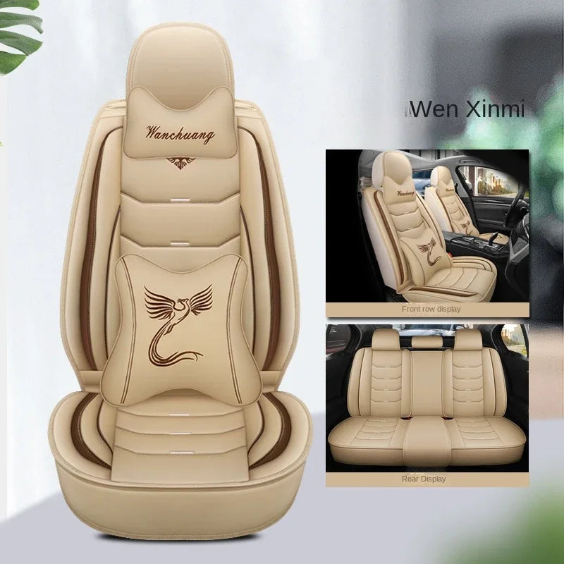 Universal Fit Car Seat Covers – 3D Design Faux Leather Protection