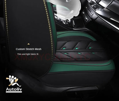 Lux Car Seat Covers, Universal Style Full Coverage Car Seat Cover for Mazda CX5 CX30 Volvo V40 Renault Megane Clio 3 Rav4 Car Accessories Pu Leather